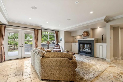 708 Hillcrest Avenue Sw, Calgary, AB - Indoor Photo Showing Living Room With Fireplace