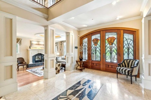 708 Hillcrest Avenue Sw, Calgary, AB - Indoor With Fireplace