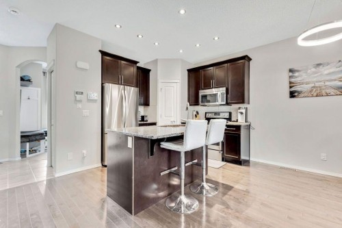 227 Cranford Way Se, Calgary, AB - Indoor Photo Showing Kitchen With Stainless Steel Kitchen With Upgraded Kitchen