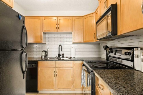 701-1123 13 Avenue Sw, Calgary, AB - Indoor Photo Showing Kitchen With Double Sink