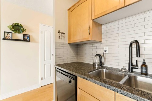 701-1123 13 Avenue Sw, Calgary, AB - Indoor Photo Showing Kitchen With Double Sink