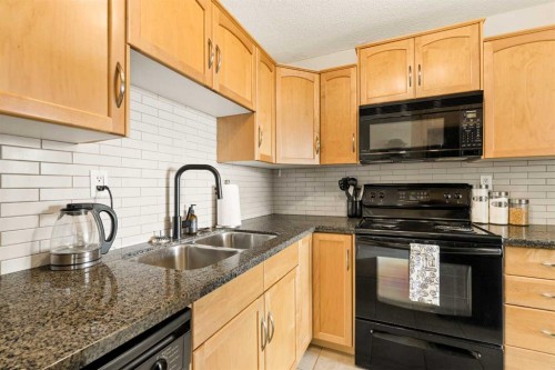 701-1123 13 Avenue Sw, Calgary, AB - Indoor Photo Showing Kitchen With Double Sink