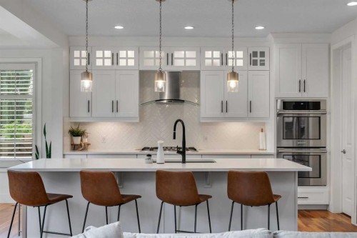 72 Quarry Landing Se, Calgary, AB - Indoor Photo Showing Kitchen With Upgraded Kitchen