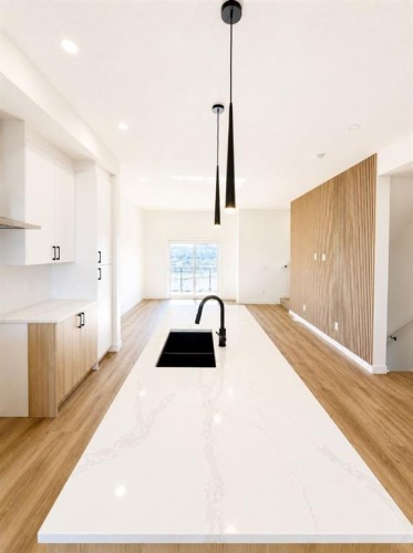 1005-200 Belvedere Boulevard Se, Calgary, AB - Indoor Photo Showing Kitchen With Double Sink
