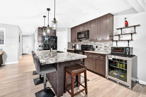 265 Bridleridge View Sw, Calgary, AB - Indoor Photo Showing Kitchen With Upgraded Kitchen