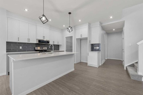 532 Clearwater Heath, Chestermere, AB - Indoor Photo Showing Kitchen With Upgraded Kitchen