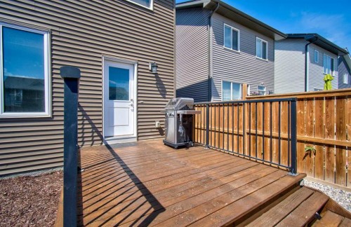 261 Ellen Way, Crossfield, AB - Outdoor With Deck Patio Veranda