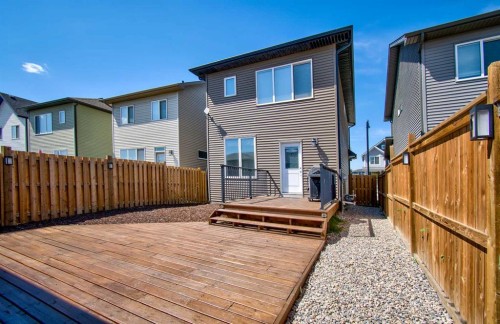 261 Ellen Way, Crossfield, AB - Outdoor With Deck Patio Veranda With Exterior