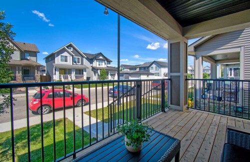 261 Ellen Way, Crossfield, AB - Outdoor With Deck Patio Veranda With Exterior