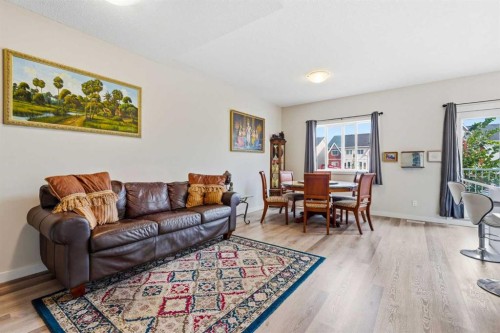308-32 Red Embers Parade Ne, Calgary, AB - Indoor Photo Showing Living Room