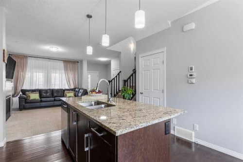 51 Walgrove Terrace Se, Calgary, AB - Indoor Photo Showing Kitchen With Double Sink With Upgraded Kitchen