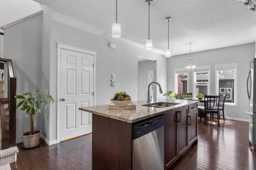 51 Walgrove Terrace Se, Calgary, AB - Indoor Photo Showing Kitchen With Double Sink With Upgraded Kitchen
