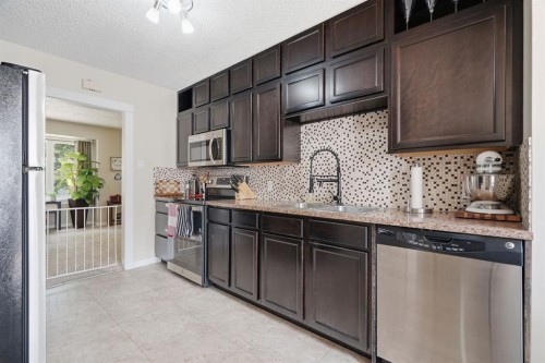 1037 Regal Crescent Ne, Calgary, AB - Indoor Photo Showing Kitchen With Double Sink