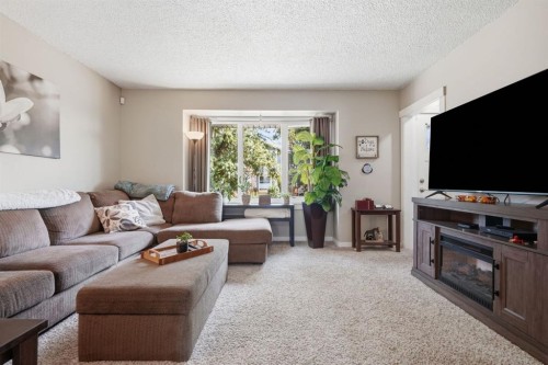 1037 Regal Crescent Ne, Calgary, AB - Indoor Photo Showing Living Room With Fireplace