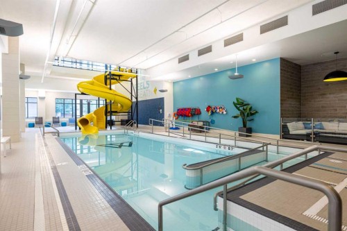 124-Mahogany Centre Centre Se, Calgary, AB - Indoor Photo Showing Other Room With In Ground Pool