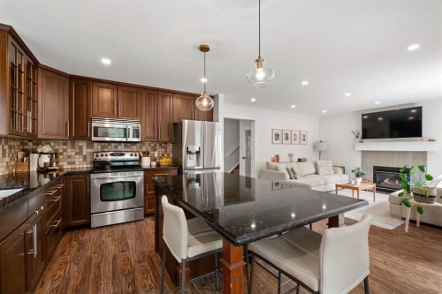 3725 Douglas Ridge Way Se, Calgary, AB - Indoor Photo Showing Kitchen With Stainless Steel Kitchen With Upgraded Kitchen