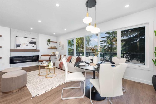 820 Archwood Road Se, Calgary, AB - Indoor With Fireplace