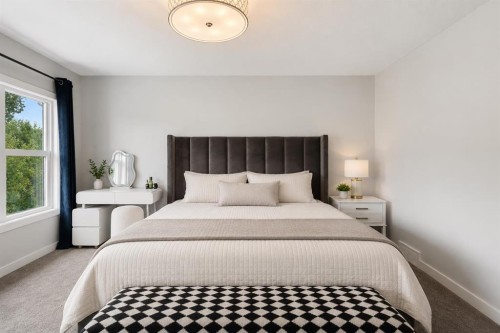 100 Crestbrook View Sw, Calgary, AB - Indoor Photo Showing Bedroom