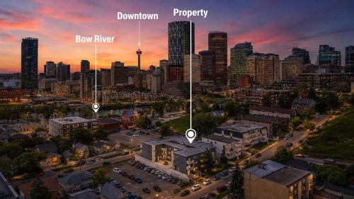 305-431 1 Avenue Ne, Calgary, AB - Outdoor With View
