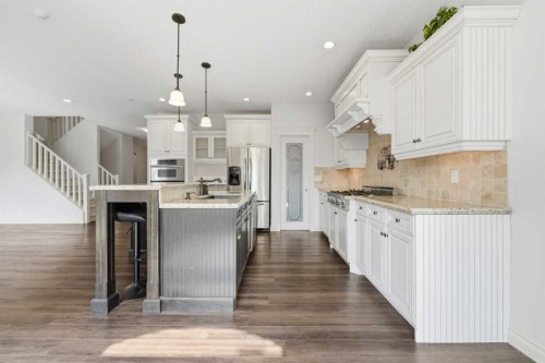 68 Auburn Sound Terrace Se, Calgary, AB - Indoor Photo Showing Kitchen With Upgraded Kitchen
