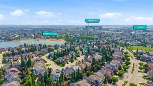 68 Auburn Sound Terrace Se, Calgary, AB - Outdoor With Body Of Water With View