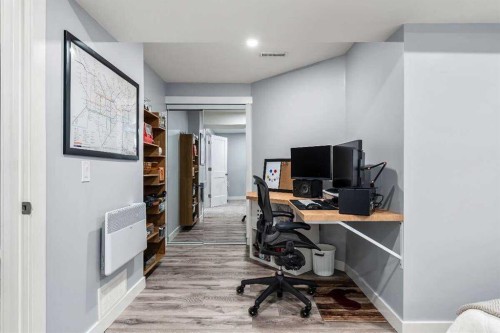 359 Mt Apex Green Se, Calgary, AB - Indoor Photo Showing Office