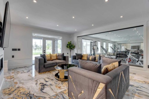 48017 Harvest Lane East, Rural Foothills County, AB - Indoor Photo Showing Living Room