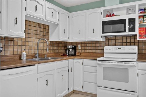 120 Aboyne Place Ne, Calgary, AB - Indoor Photo Showing Kitchen With Double Sink