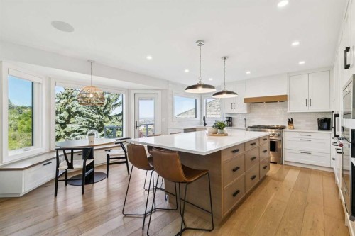 22 Patrick View Sw, Calgary, AB - Indoor Photo Showing Kitchen With Upgraded Kitchen