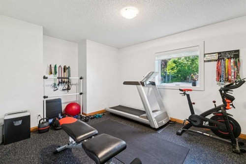 22 Patrick View Sw, Calgary, AB - Indoor Photo Showing Gym Room