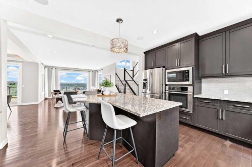 96 Cranarch Heights Se, Calgary, AB - Indoor Photo Showing Kitchen With Stainless Steel Kitchen With Upgraded Kitchen
