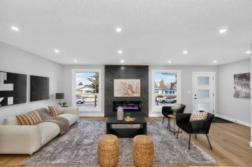 12031 Candiac Road Sw, Calgary, AB - Indoor Photo Showing Living Room