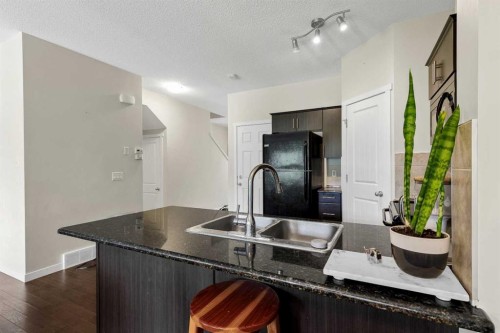 72 Copperpond Landing Se, Calgary, AB - Indoor Photo Showing Kitchen With Double Sink