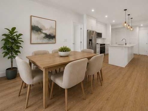 1522-265 Wolf Willow Boulevard Se, Calgary, AB - Indoor Photo Showing Dining Room