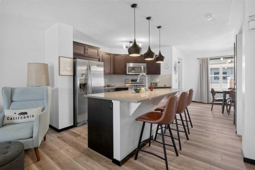 19 Marine Drive Se, Calgary, AB - Indoor Photo Showing Kitchen With Stainless Steel Kitchen With Upgraded Kitchen