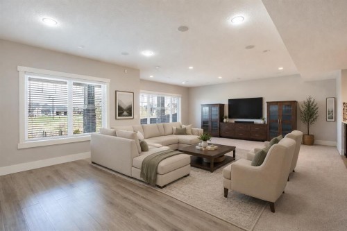 49 Cimarron Springs Circle, Okotoks, AB - Indoor Photo Showing Living Room