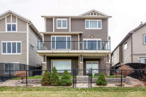 49 Cimarron Springs Circle, Okotoks, AB - Outdoor With Balcony With Deck Patio Veranda With Facade