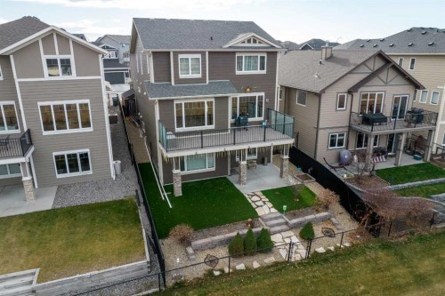 49 Cimarron Springs Circle, Okotoks, AB - Outdoor With Deck Patio Veranda