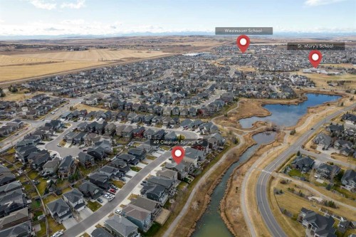 49 Cimarron Springs Circle, Okotoks, AB - Outdoor With View