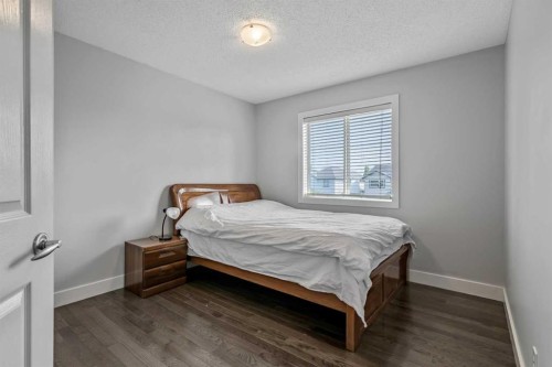 123 Cranwell Close Se, Calgary, AB - Indoor Photo Showing Bedroom