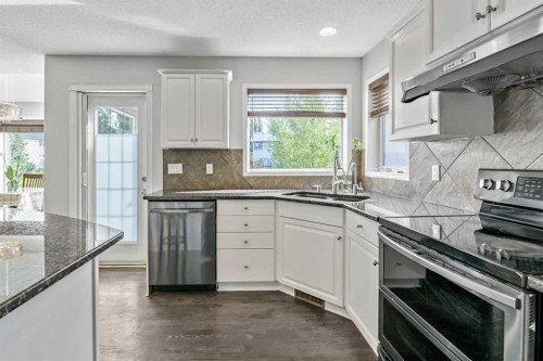 123 Cranwell Close Se, Calgary, AB - Indoor Photo Showing Kitchen With Upgraded Kitchen