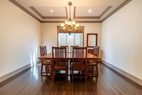 1109 Coopers Drive Sw, Airdrie, AB - Indoor Photo Showing Dining Room