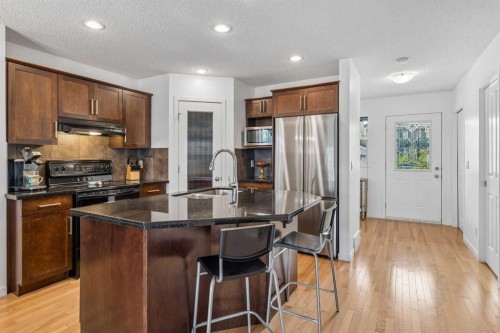 16 Cranberry Green Se, Calgary, AB - Indoor Photo Showing Kitchen With Double Sink