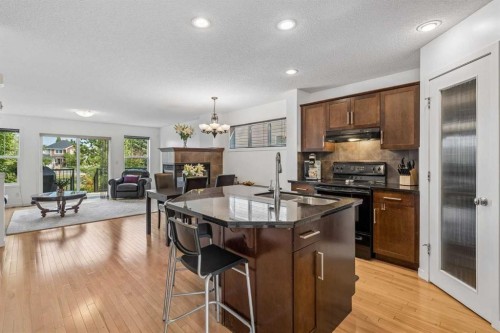 16 Cranberry Green Se, Calgary, AB - Indoor Photo Showing Kitchen With Double Sink