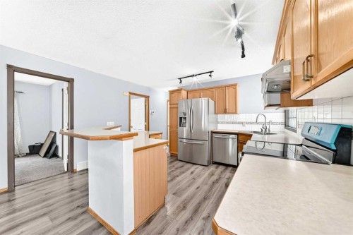 87 Tarington Road Ne, Calgary, AB - Indoor Photo Showing Kitchen With Stainless Steel Kitchen