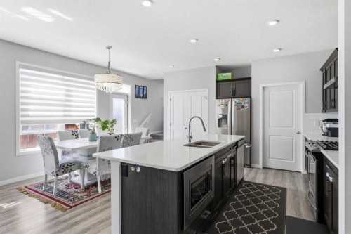 78 Red Sky Road Ne, Calgary, AB - Indoor Photo Showing Kitchen With Stainless Steel Kitchen With Double Sink With Upgraded Kitchen