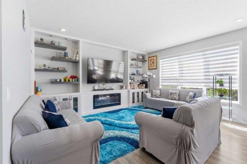 78 Red Sky Road Ne, Calgary, AB - Indoor Photo Showing Living Room