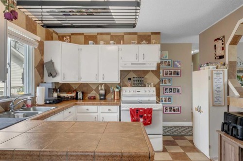 112 Penmeadows Close Se, Calgary, AB - Indoor Photo Showing Kitchen With Double Sink