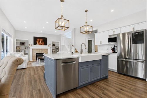 168 West Springs Close Sw, Calgary, AB - Indoor Photo Showing Kitchen With Stainless Steel Kitchen With Upgraded Kitchen
