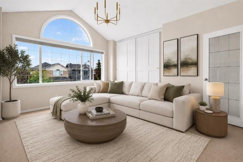 168 West Springs Close Sw, Calgary, AB - Indoor Photo Showing Living Room